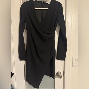 FAVLUX Black Long Sleeve Dress